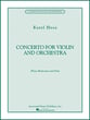 CONCERTO FOR VIOLIN AND ORCH VLN/PF cover
